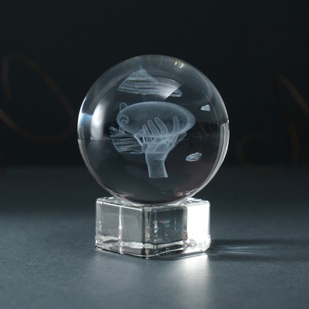 Souvenir glass "Airship" d = 6 cm-2