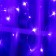 Garland “Curtain” 2 x 1.5 m, IP20, transparent thread, 360 LED, purple glow, 8 modes, 220 V