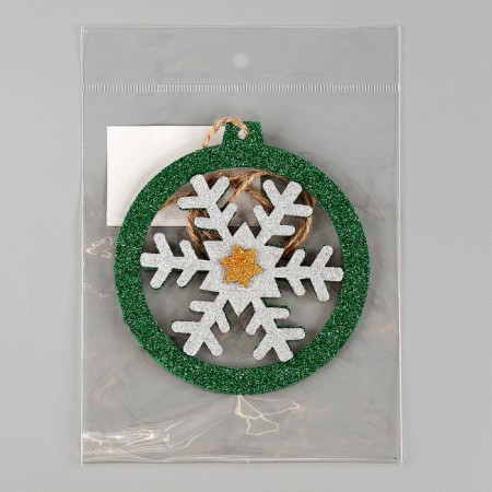 New Year's decoration from EVA "Christmas Toy", on an adhesive basis-3