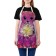 Apron of a kitchen with a photo print "Colorful cat", adjustable, size OS