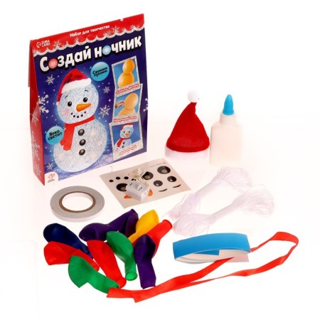 Set for creativity "Create a nightlight", a snowman-1