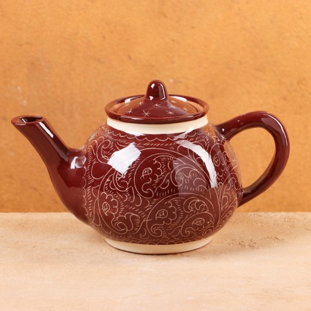 Rishtan ceramics "Patterns", 700 ml, brown-8