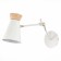 Wall lamp EVOLUCE. Sle1252-501-01. Alfeo. 1x60 W, E27, 12x30 cm, white color, golden
