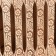 Layer wooden corner flat "Russian patterns" 29.5x27.5x6 cm