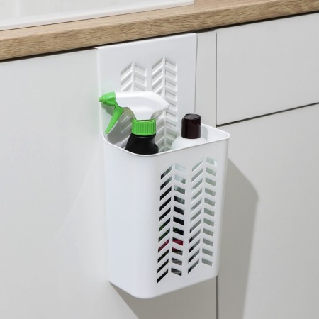 Storage basket suspended, 17 × 12 × 34 cm, white color-1