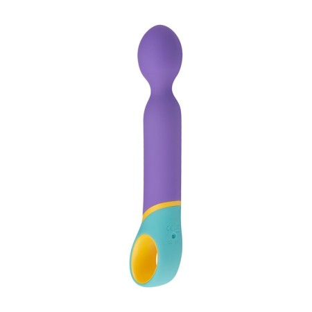 Unrealistic vibrator PMV Base Wand, silicone, purple color, 24 cm-2
