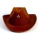 Carnival hat "Sheriff", children's, district. 52-54, brown color