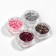 Sparkles for decor, large/small, set 4 jars, multi -colored