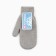 Women's mittens, gray color, size 18
