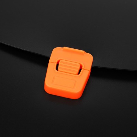 A4 portfolio folder, 700 μm, 1 department, calligrata, black with orange elements-2
