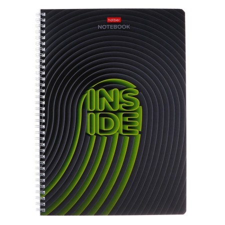 A4 notebook, 96 sheets in a cage on an inSide crest, covered cartoon, selective matte varnish, block 65g/m2, 4V mix-6
