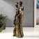 Souvenir Polystone "African Family" outfit with mirror mosaics 30.5x7.5x10.3 cm