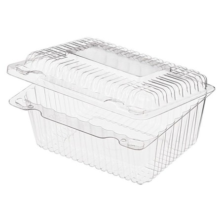 A container with an insoluble cover of RK-14 (T) (CL), rectangular, size 14.3 x 12.3 x 6.75 cm, volume of 760 ml