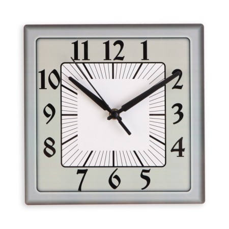 Wall clock, series: classic, discrete move, 23.5 x 23.5 cm, mix-7