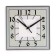 Wall clock, series: classic, discrete move, 23.5 x 23.5 cm, mix