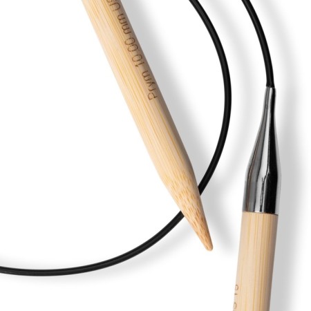 Circular knitting needles, bamboo, 10.0 mm/80cm, 1 pc-2