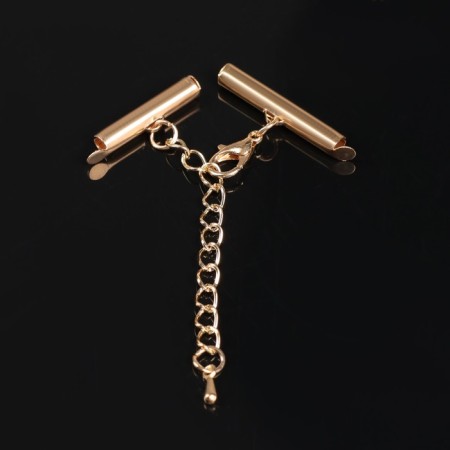 Counter for a bead bracelet (pair) 20mm, with a chain extension cord, color gold-2