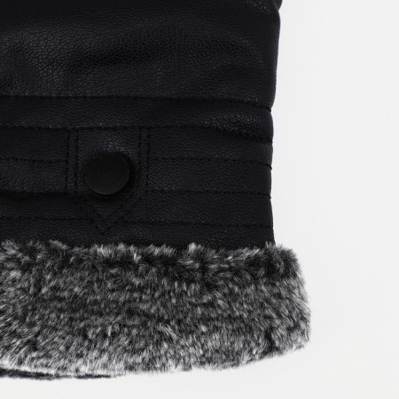 Gloves male, dimensionless, with insulation, black color-1