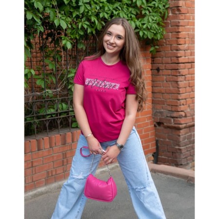 Female T -shirt, size 54, berry color-1