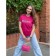 Female T -shirt, size 54, berry color