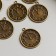 Decor for creativity Metal "Clock with Roman numbers" bronze 2.1x1.8 cm