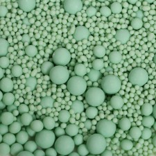 Sprinking confectionery in color glaze (