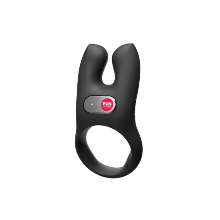 Ring Erective Fun Factory Nos with vibration, silicone, black, 8 cm-2