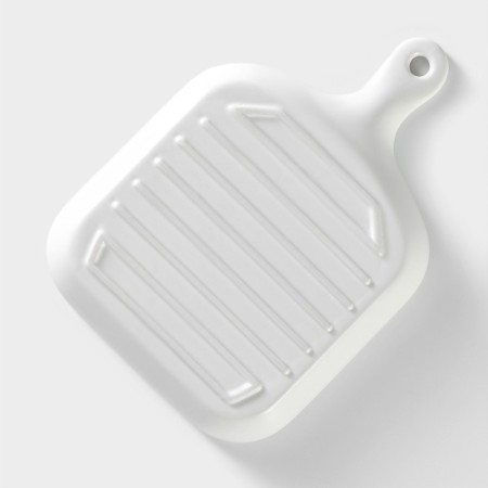 A dish of heat-resistant ceramics for feeding Magistro "Shipyard-Grille", 23 × 16 × 3 cm, white color-3
