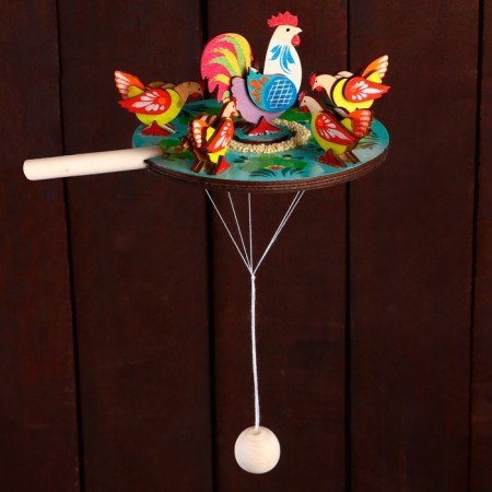 Souvenir "Kuritsy coating with a rooster", D = 16 cm, mix-2