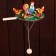 Souvenir "Kuritsy coating with a rooster", D = 16 cm, mix