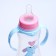 A bottle for feeding "Bunny: Mom and kids", classic throat, 250 ml., 0 months, fitted, with handles