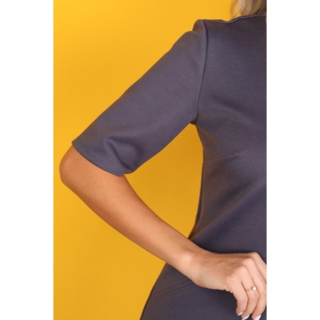 Folloer dress, size 46, gray color-2