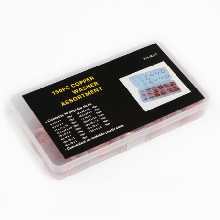 A set of copper gaskets, 15 sizes, 150 pcs-1