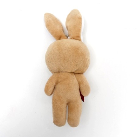 Soft toy "Hare with a bow", on the suspension, the color of mix-1