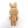 Soft toy "Hare with a bow", on the suspension, the color of mix