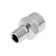 Nipple of transition zein English, 1/4 "x 1/2", external thread, stainless steel