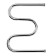 Water heated towel rail, m-shaped, 500x400 mm, d = 32 mm, external thread 1 "