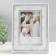 Photo frame glass 10x15 cm "shells in glass" silver 14.5x19.5 cm