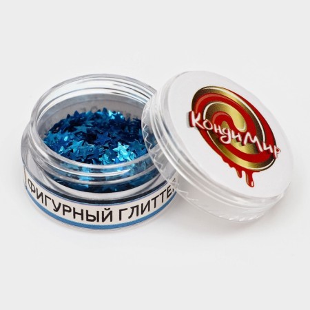 Glitter Figure Stars Blue 0.5 g-3