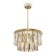 Chandelier 60W, 8XE14, 44.4x45 cm, gold