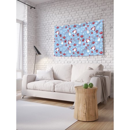 Decorative panel with photo printing "New Year's mood", horizontal, size 100x150 cm