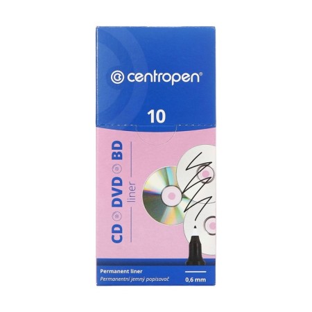 Marker for CD/DVD 1.2 mm Centropen 4616, line 0.6 mm, blue color
