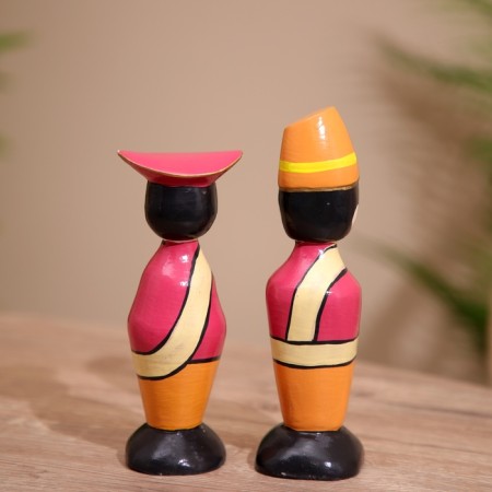 Souvenir "couple" wood (set 2 pcs) 17 cm-2