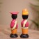 Souvenir "couple" wood (set 2 pcs) 17 cm