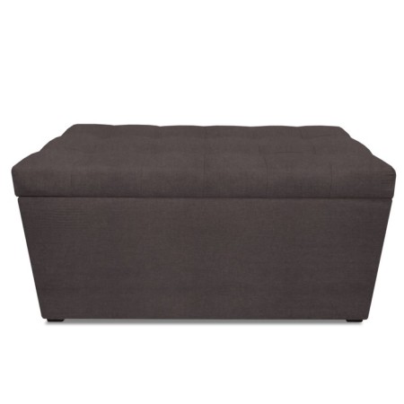 Puff with a lid and weighting, 800 × 400 × 420 mm, Dream velor, stone color-3