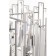 Suspended lamp Freya Fr5085PL-05CH Megan, 500x500x820 mm, E14, 5x40W, chromium color