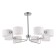 Ceiling EVOLUCE lamp. Sle1121-102-08. Aerin. 8x40 watts, E14, 86x86x46 cm, chromium color