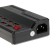 Charger station WLX-838, 10 USB, 60 W, 12 A, switch, black