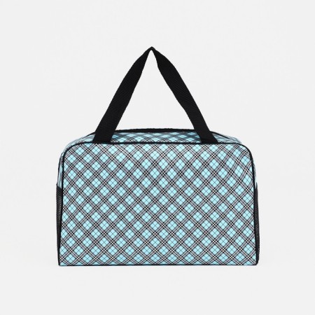 Cosmetic bag with lightning, blue color-1