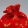 Bag gift canvas "Happy New Year", embossing, 16 x 24 cm +/- 1.5 cm, New Year